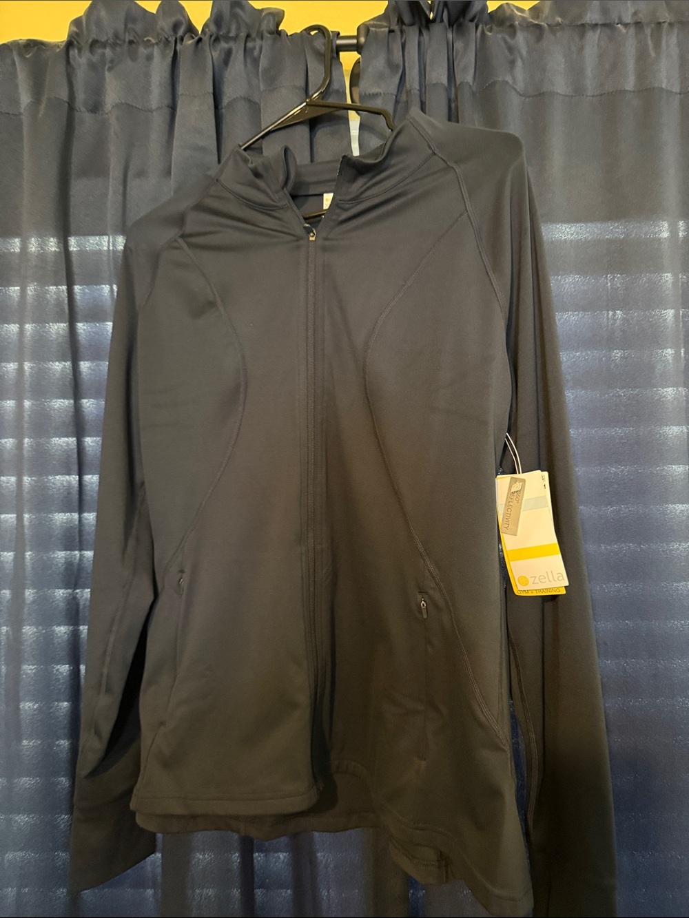 NWT Zella Navy Blue Lightweight Full-Zip Workout Jacket XL